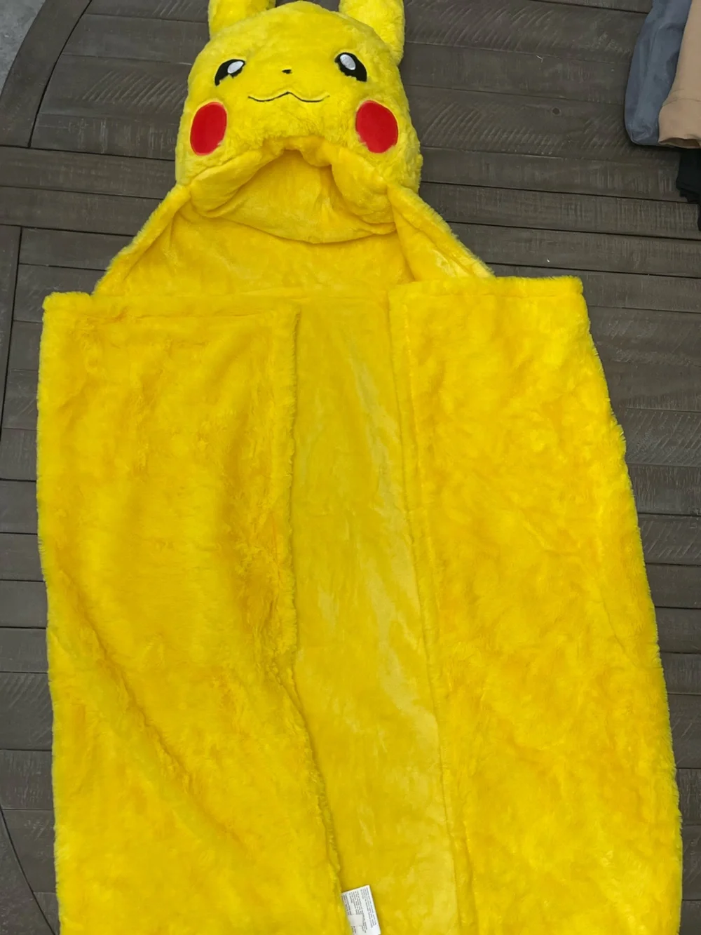 Pokemon Yellow Pikachu Plush Throw Blanket